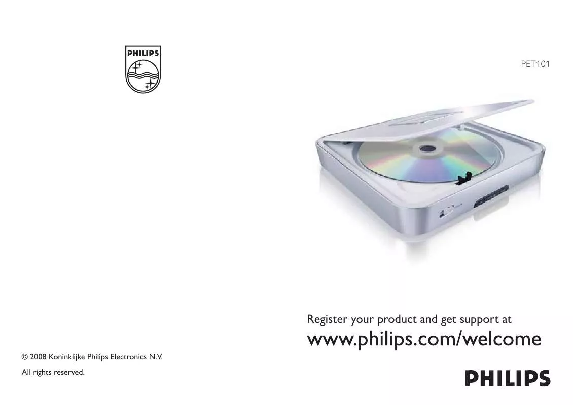 Mode d'emploi PHILIPS PET101