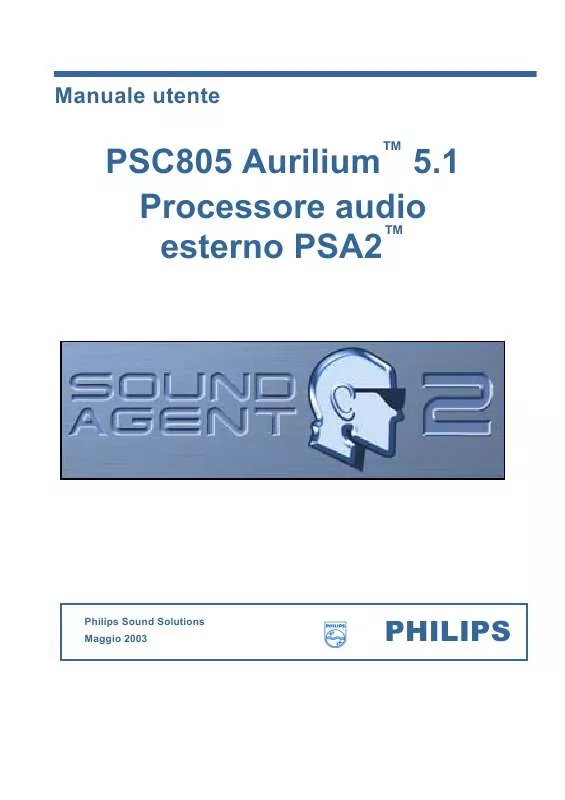 Mode d'emploi PHILIPS PSC805