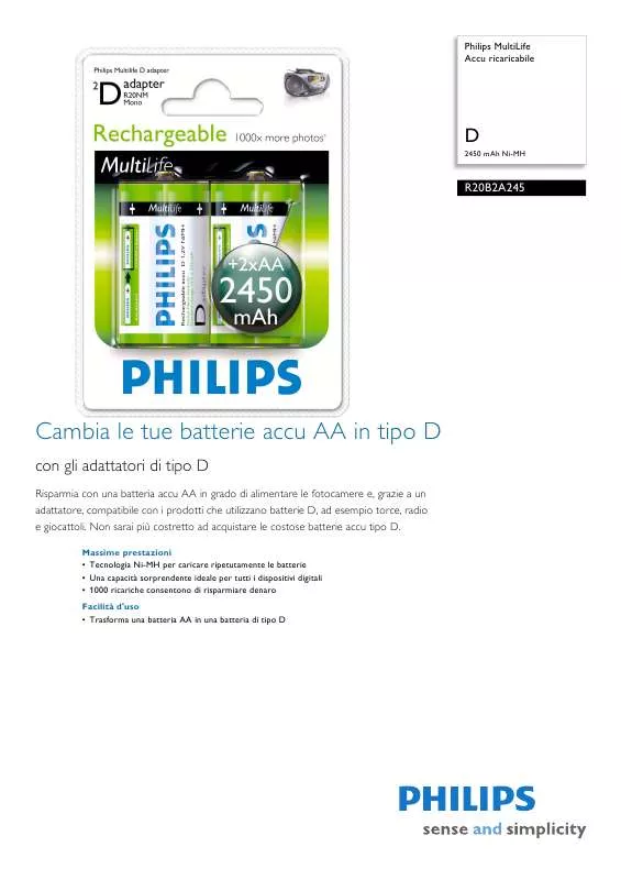 Mode d'emploi PHILIPS R20B2A245