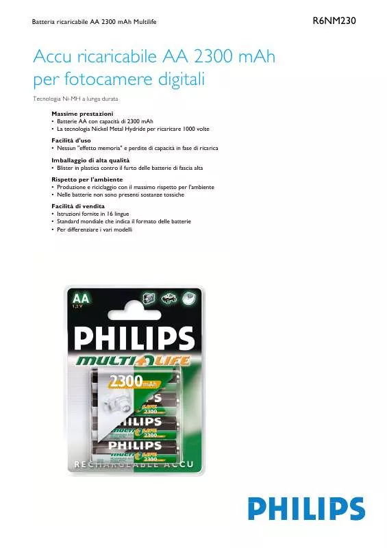 Mode d'emploi PHILIPS R6NM230