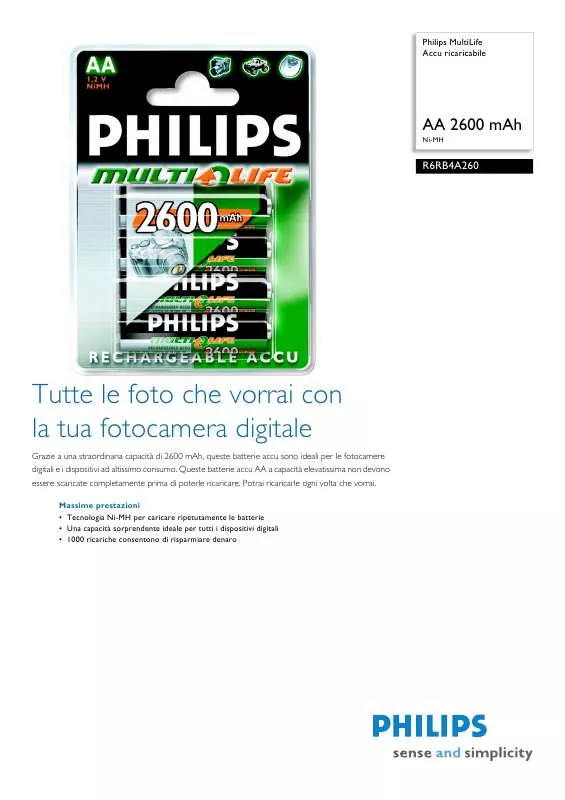 Mode d'emploi PHILIPS R6RB4A260