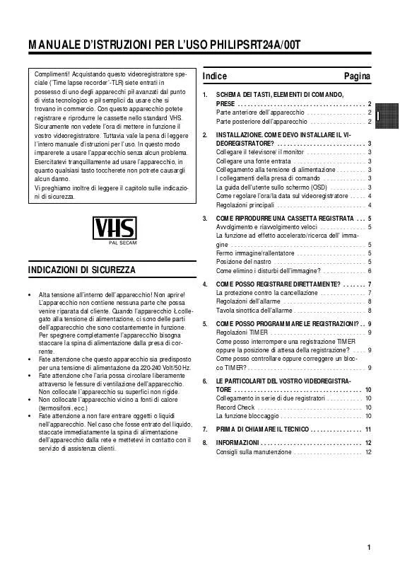 Mode d'emploi PHILIPS RT24A-00T