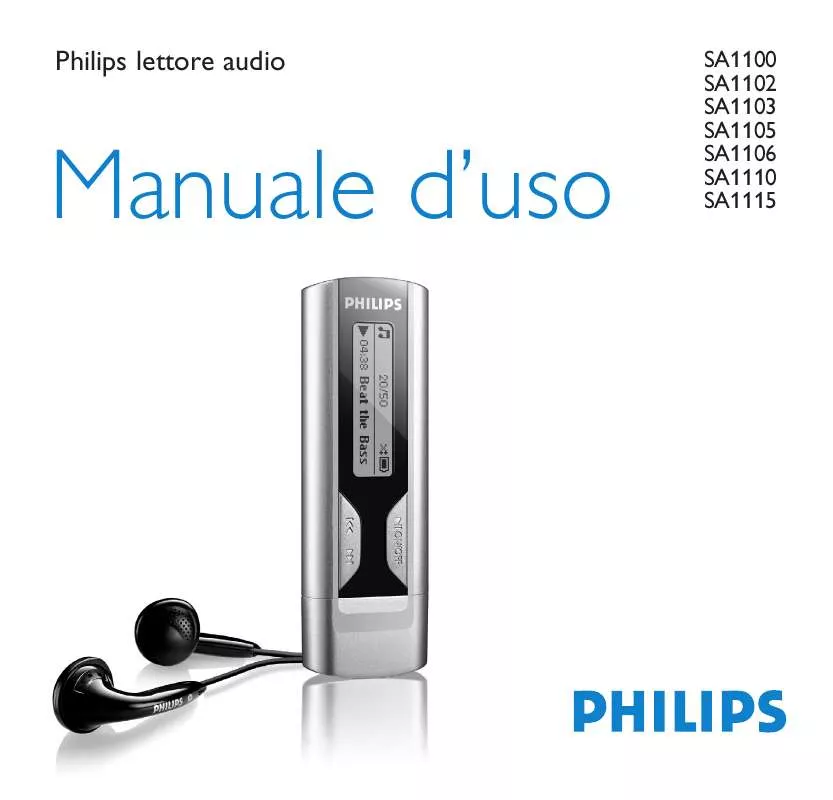 Mode d'emploi PHILIPS SA1100