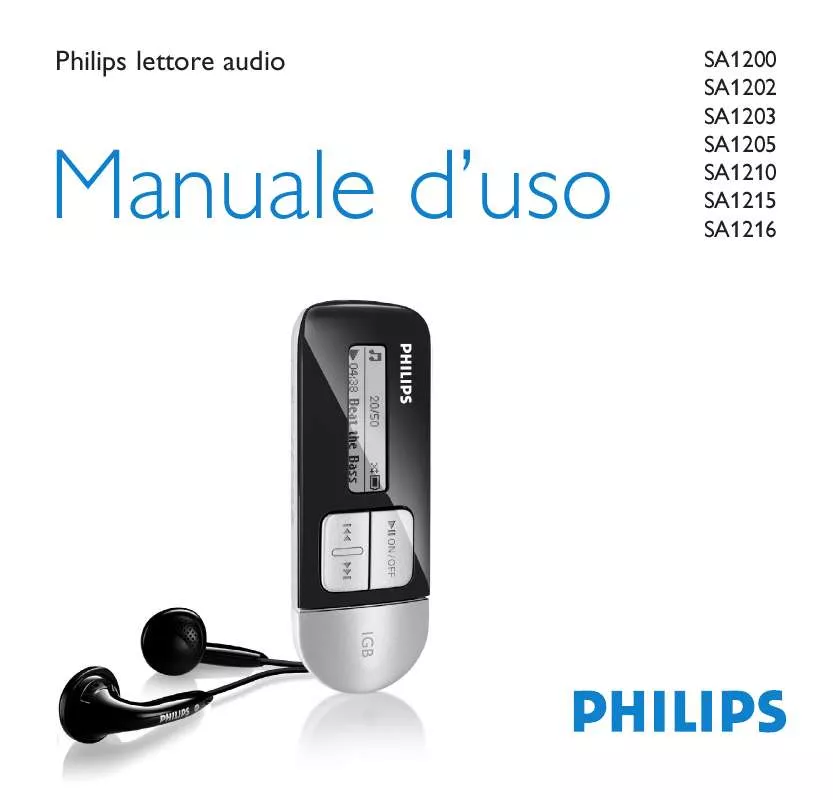 Mode d'emploi PHILIPS SA1200