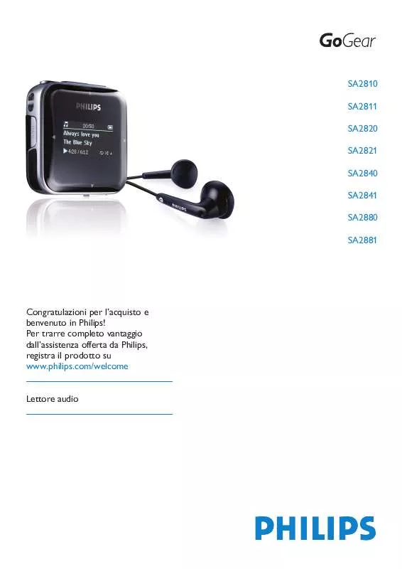 Mode d'emploi PHILIPS SA2840