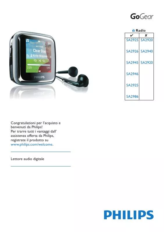 Mode d'emploi PHILIPS SA2945