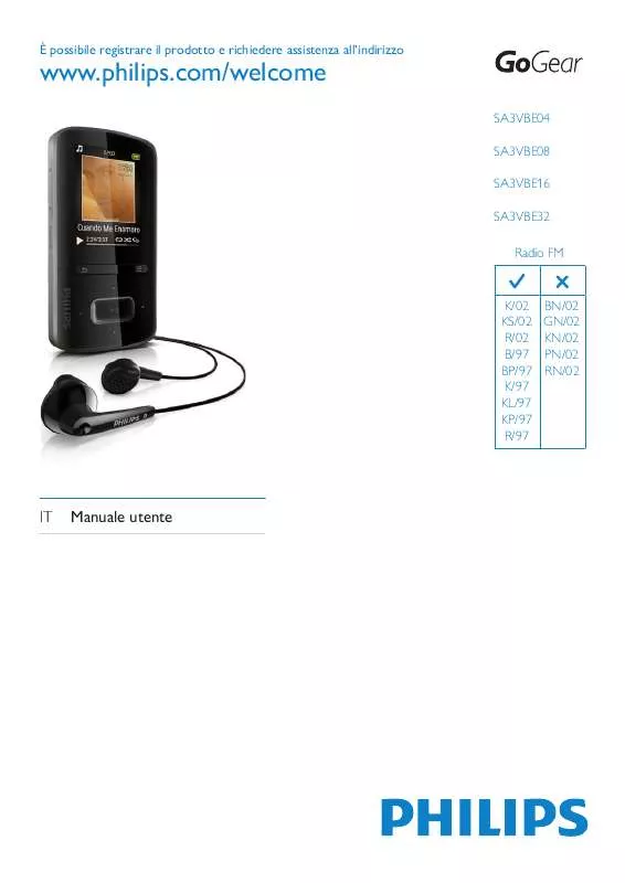 Mode d'emploi PHILIPS SA3VBE04R