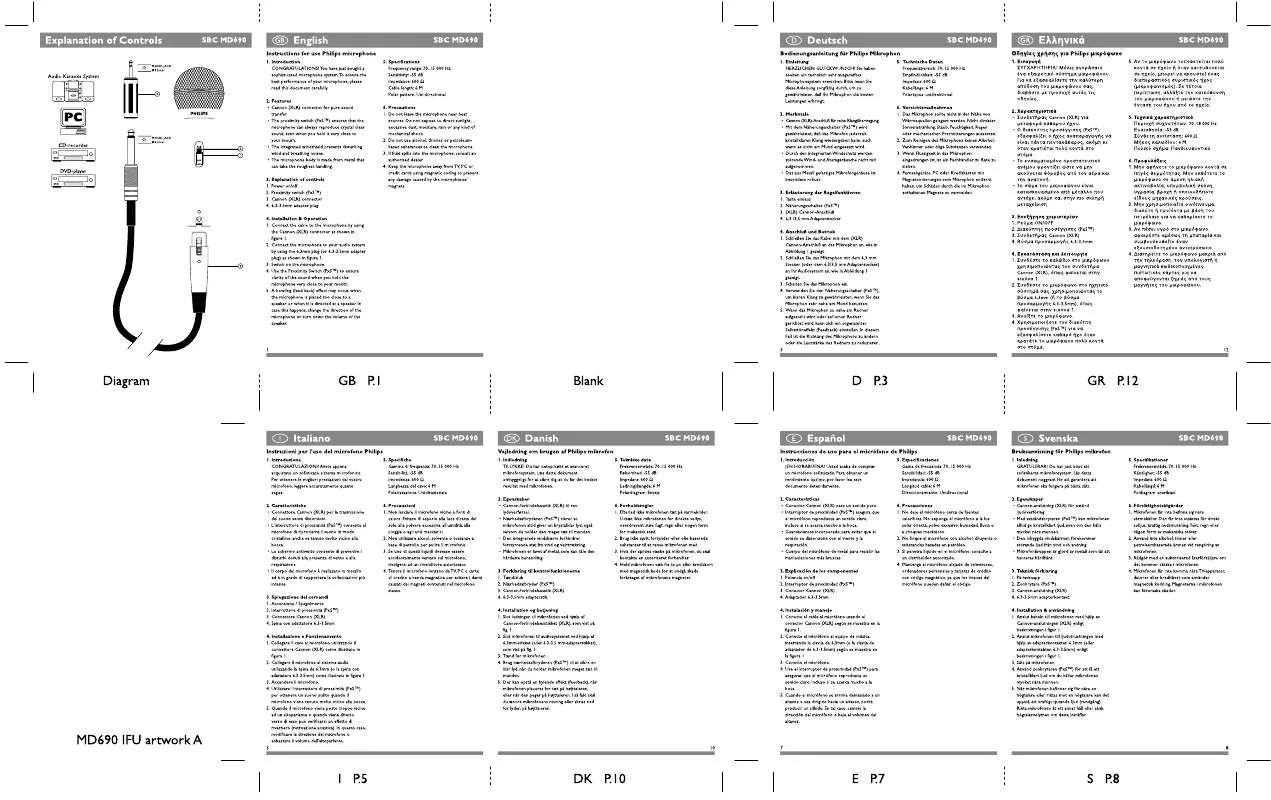 Mode d'emploi PHILIPS SBCMD690