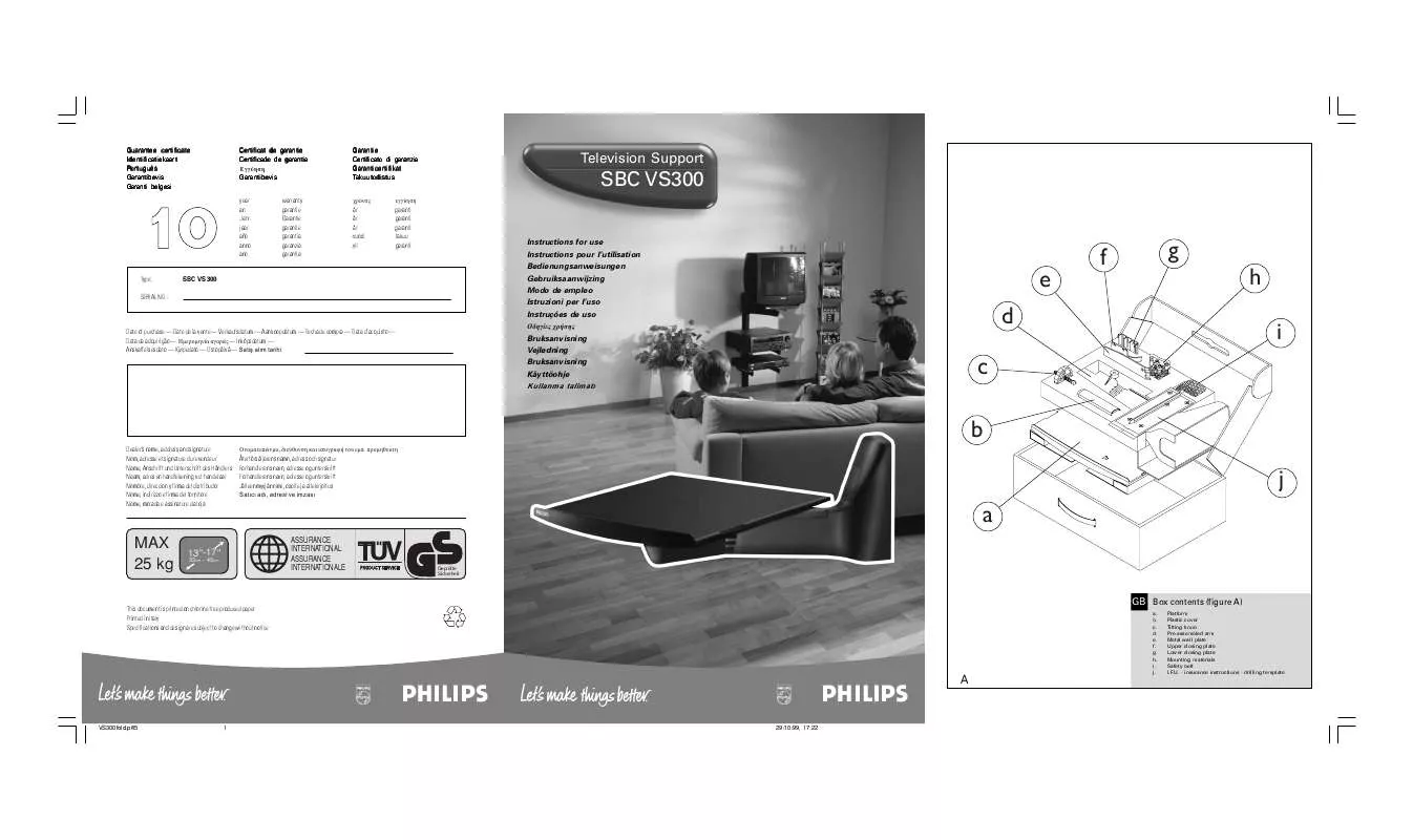 Mode d'emploi PHILIPS SBCVS300