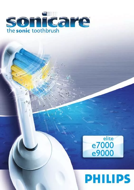 Mode d'emploi PHILIPS SONICARE ELITE E9000