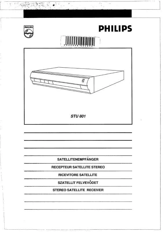 Mode d'emploi PHILIPS STU801-21R