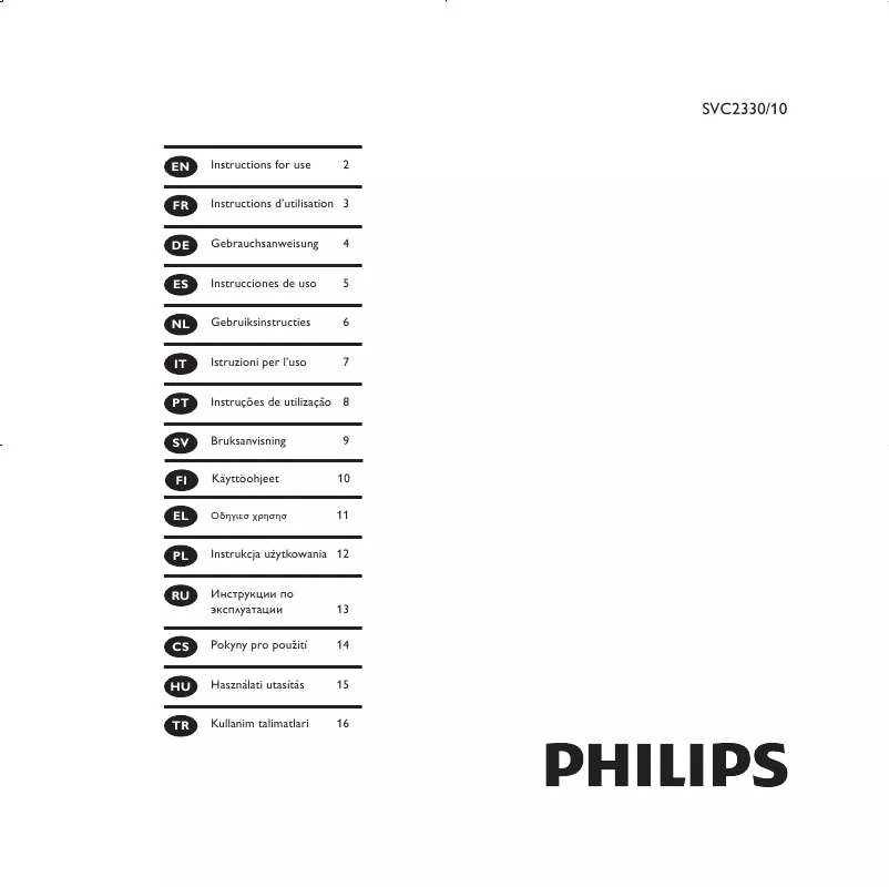 Mode d'emploi PHILIPS SVC2330