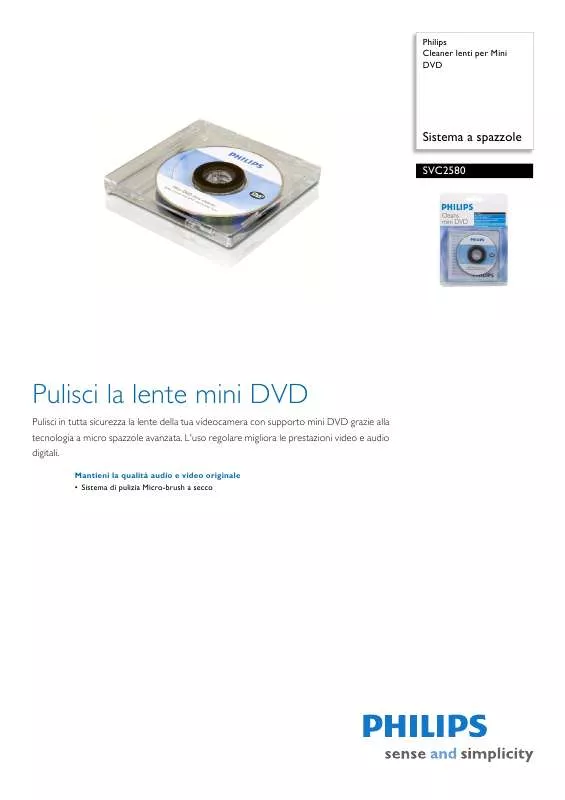 Mode d'emploi PHILIPS SVC2580