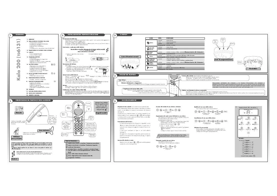 Mode d'emploi PHILIPS TD6131/BB051P