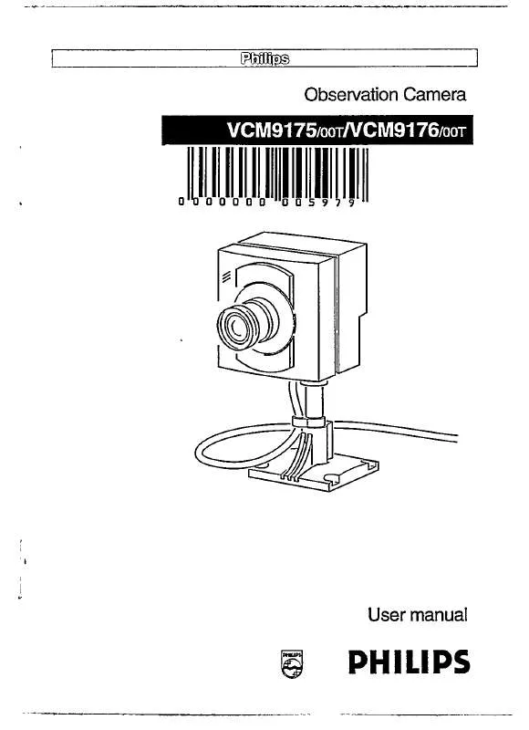 Mode d'emploi PHILIPS VCM9176