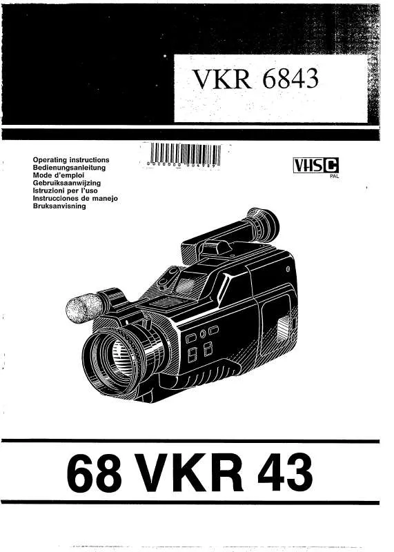 Mode d'emploi PHILIPS VKR6843