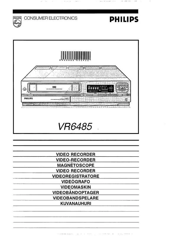 Mode d'emploi PHILIPS VR6485