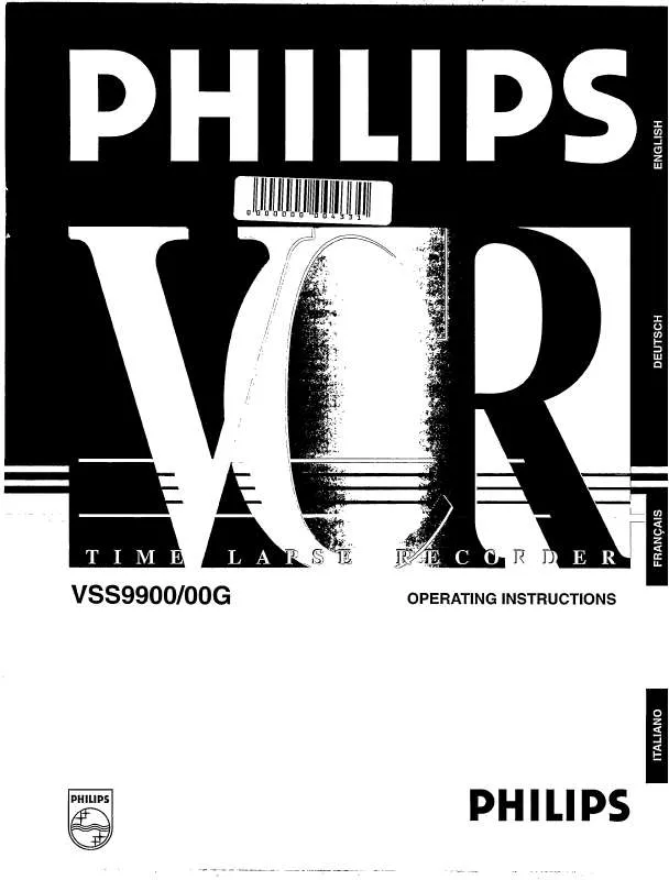 Mode d'emploi PHILIPS VSS9900