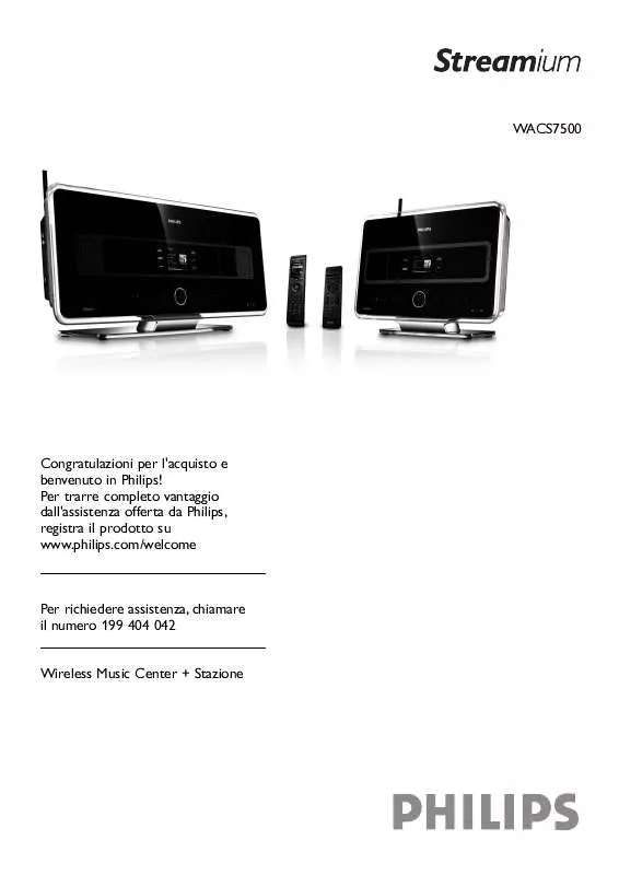 Mode d'emploi PHILIPS WACS7500