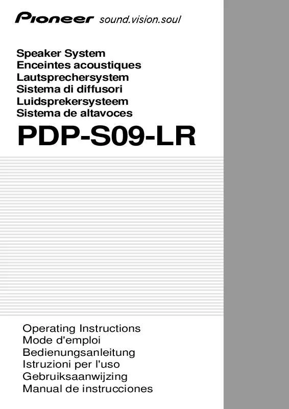 Mode d'emploi PIONEER PDP-S09-LR