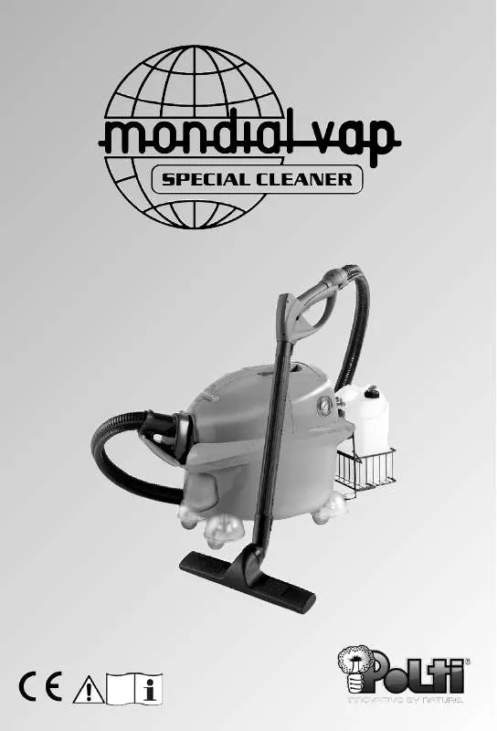 Mode d'emploi POLTI MONDIAL VAP SPECIAL CLEANER