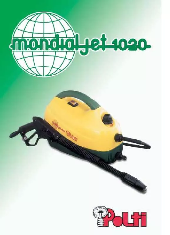 Mode d'emploi POLTI MONDIALJET 1020