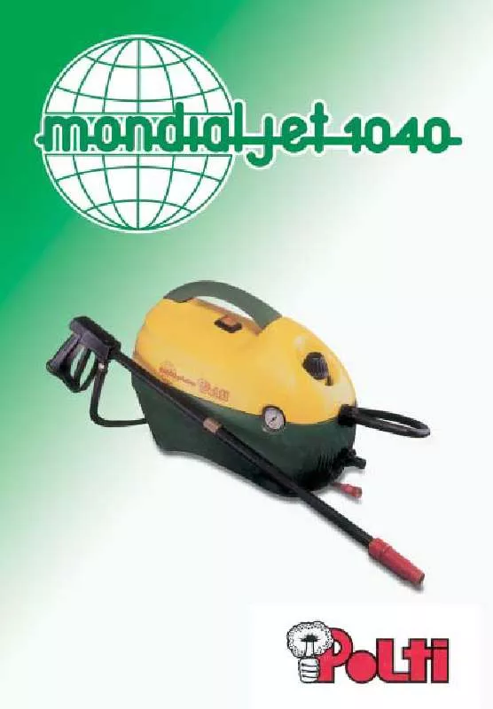 Mode d'emploi POLTI MONDIALJET 1040