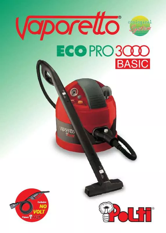 Mode d'emploi POLTI VAPORETTO ECO PRO 3000 BASIC