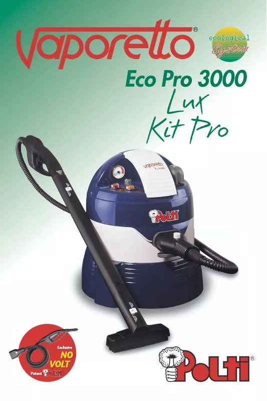 Mode d'emploi POLTI VAPORETTO ECO PRO 3000 LUX KIT