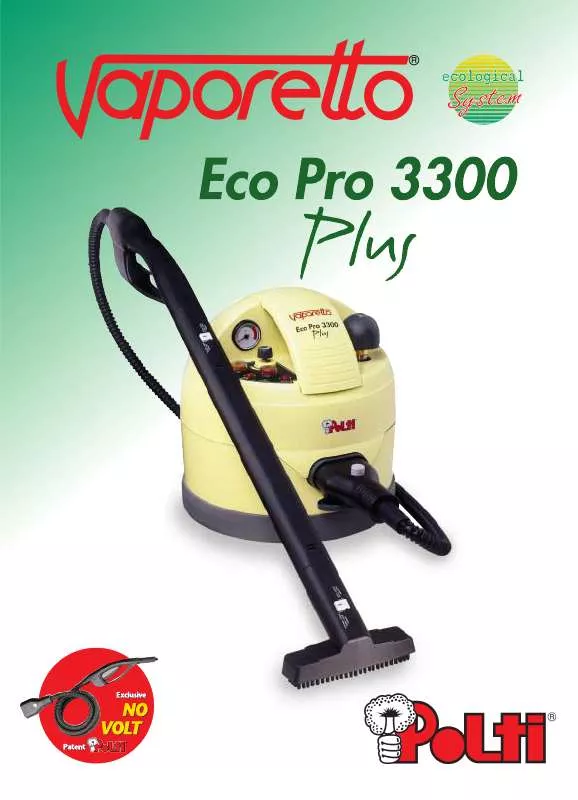 Mode d'emploi POLTI VAPORETTO ECO PRO 3300 PLUS