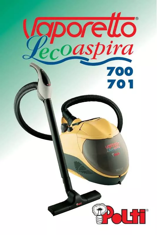 Mode d'emploi POLTI VAPORETTO LECOASPIRA 700701