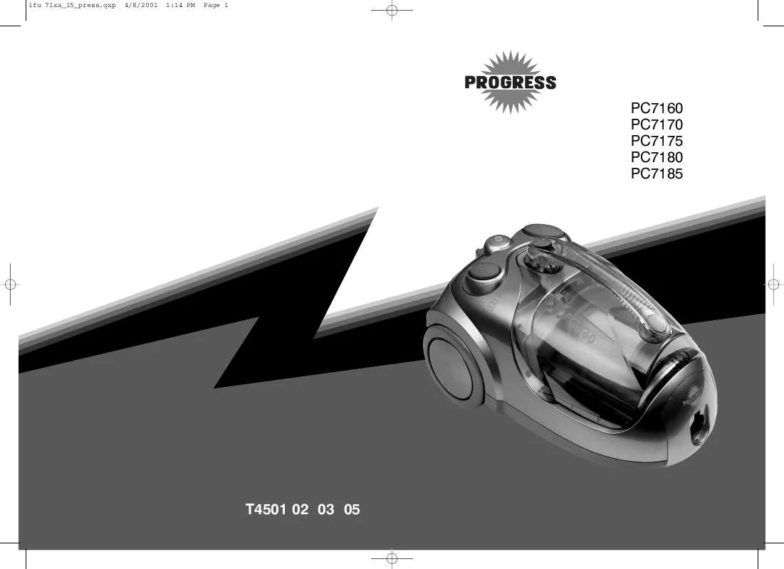 Mode d'emploi PROGRESS PC7170