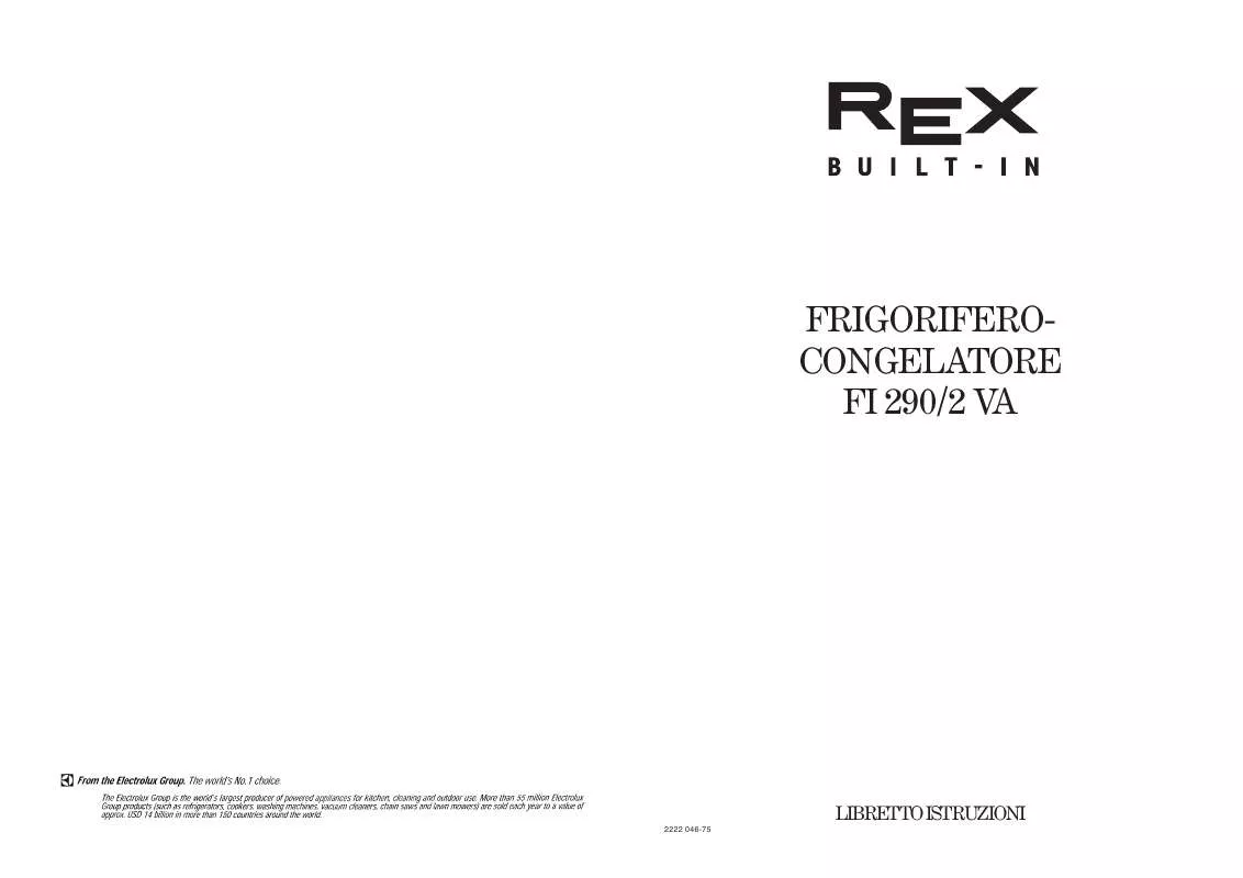 Mode d'emploi REX FI290/2VA