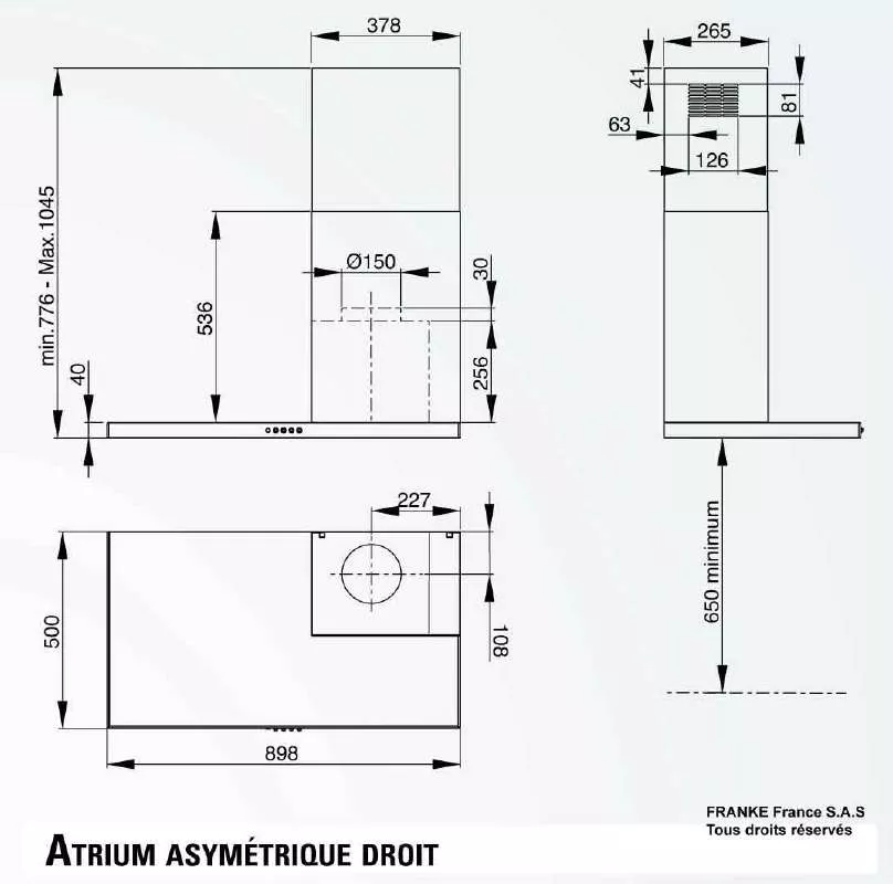 Mode d'emploi ROBLIN ATRIUM ASYMETRIQUE DROIT