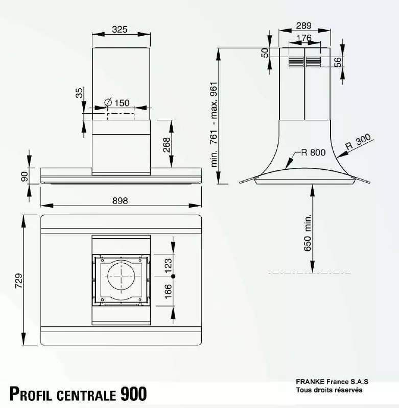 Mode d'emploi ROBLIN PROFIL CENTRALE 900