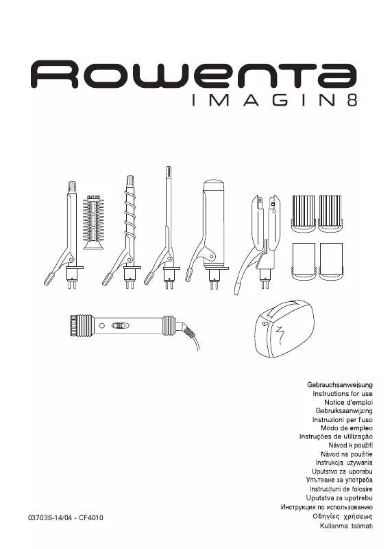Mode d'emploi ROWENTA CF 4010 IMAGIN 8