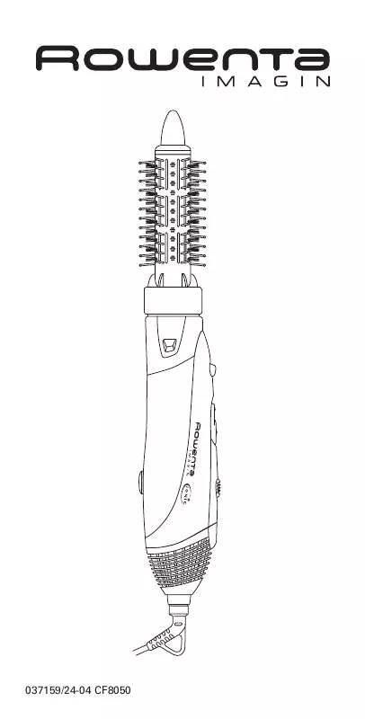 Mode d'emploi ROWENTA CF 8050