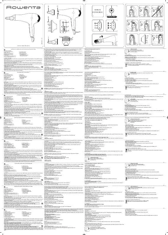 Mode d'emploi ROWENTA CV8655 INFINI PRO VOLUME