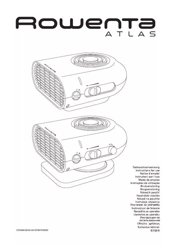 Mode d'emploi ROWENTA SO 5010 ATLAS