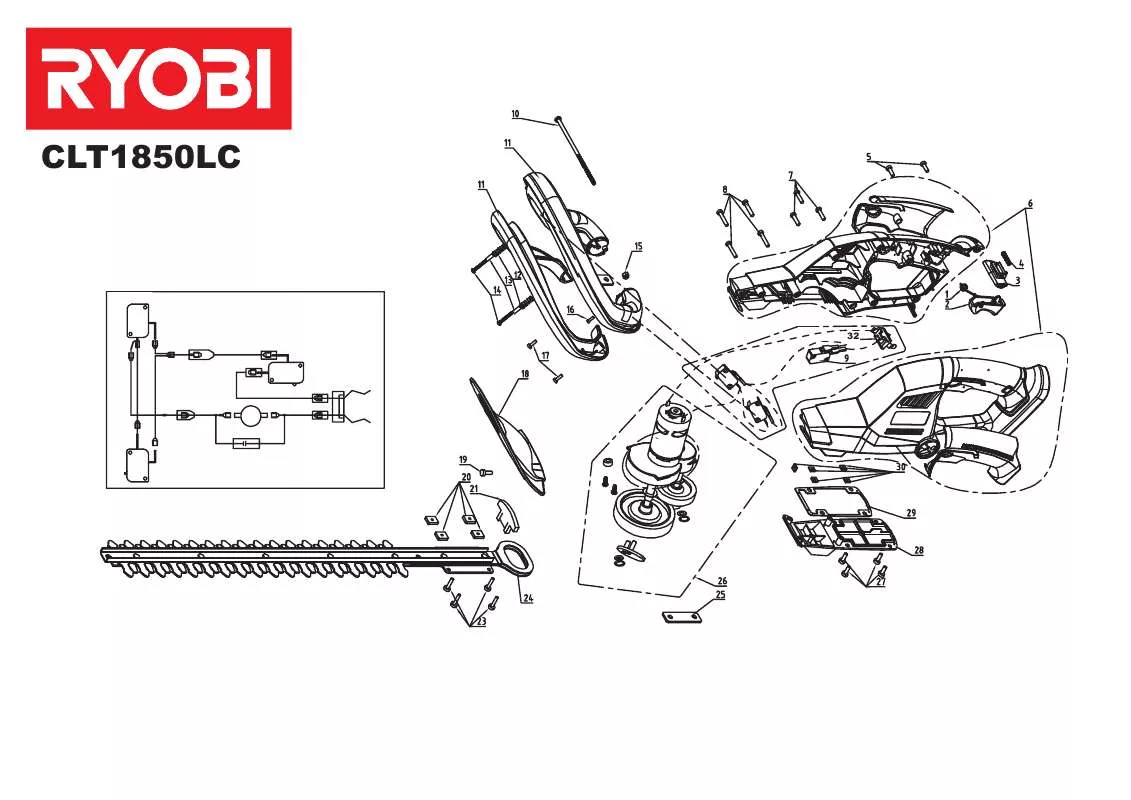 Mode d'emploi RYOBI CLT1850LC