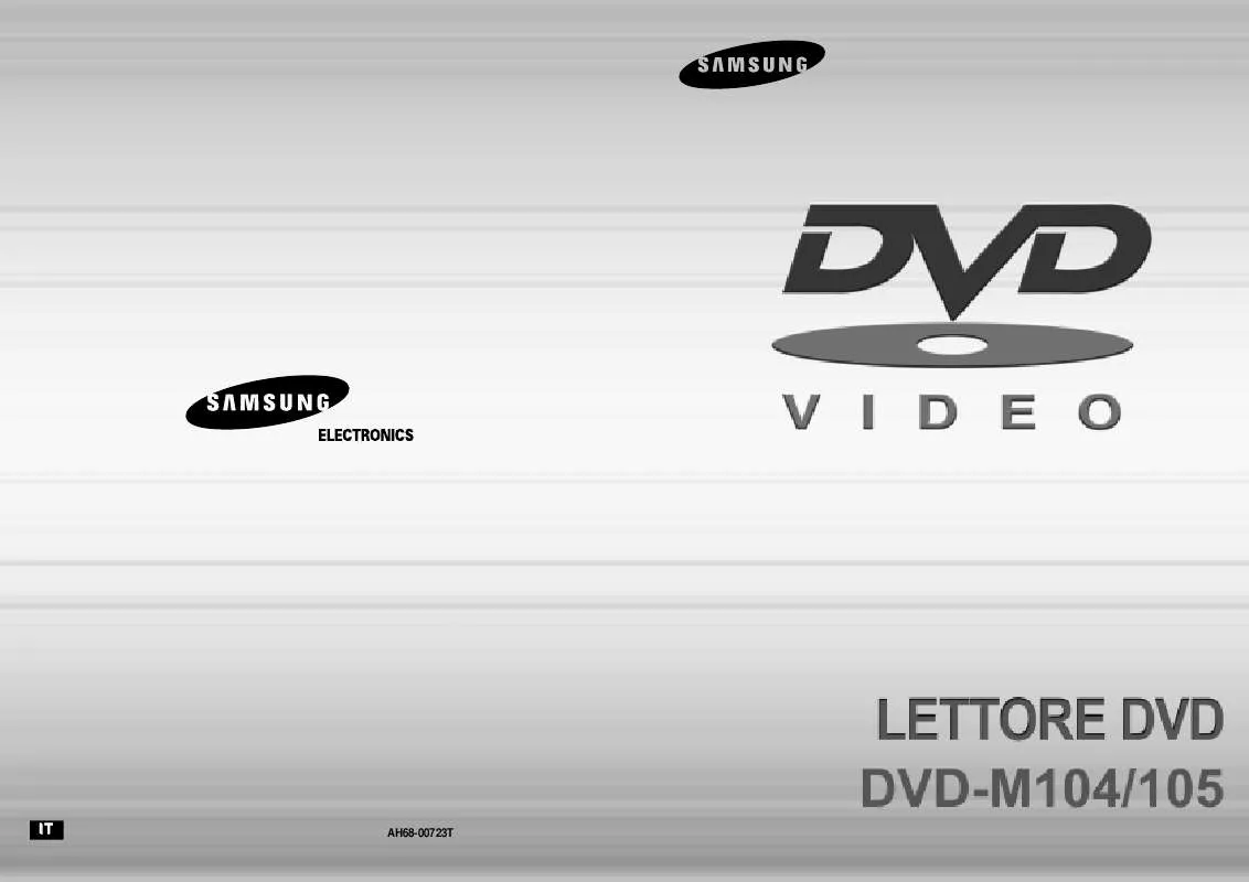 Mode d'emploi SAMSUNG DVD-M105B