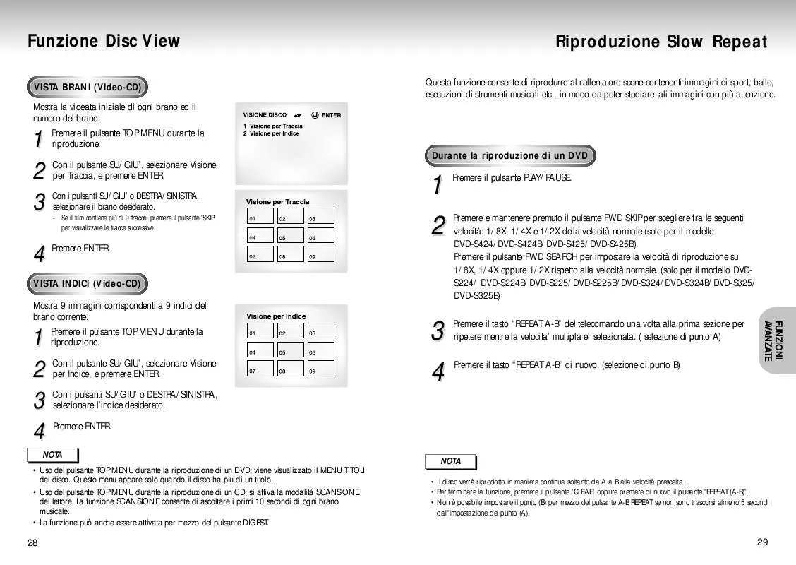 Mode d'emploi SAMSUNG DVD-S424