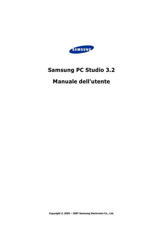 Mode d'emploi SAMSUNG PC STUDIO 3.2