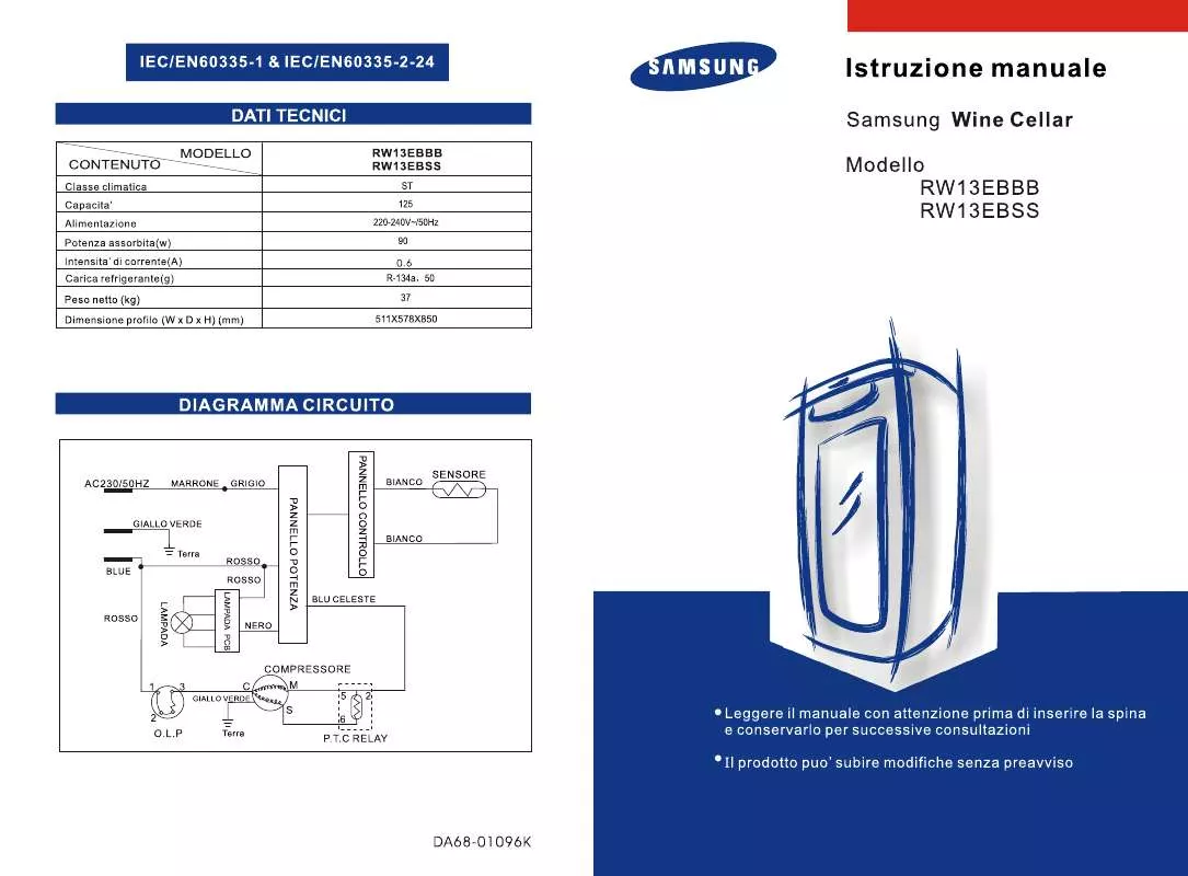 Mode d'emploi SAMSUNG RW13EBBB