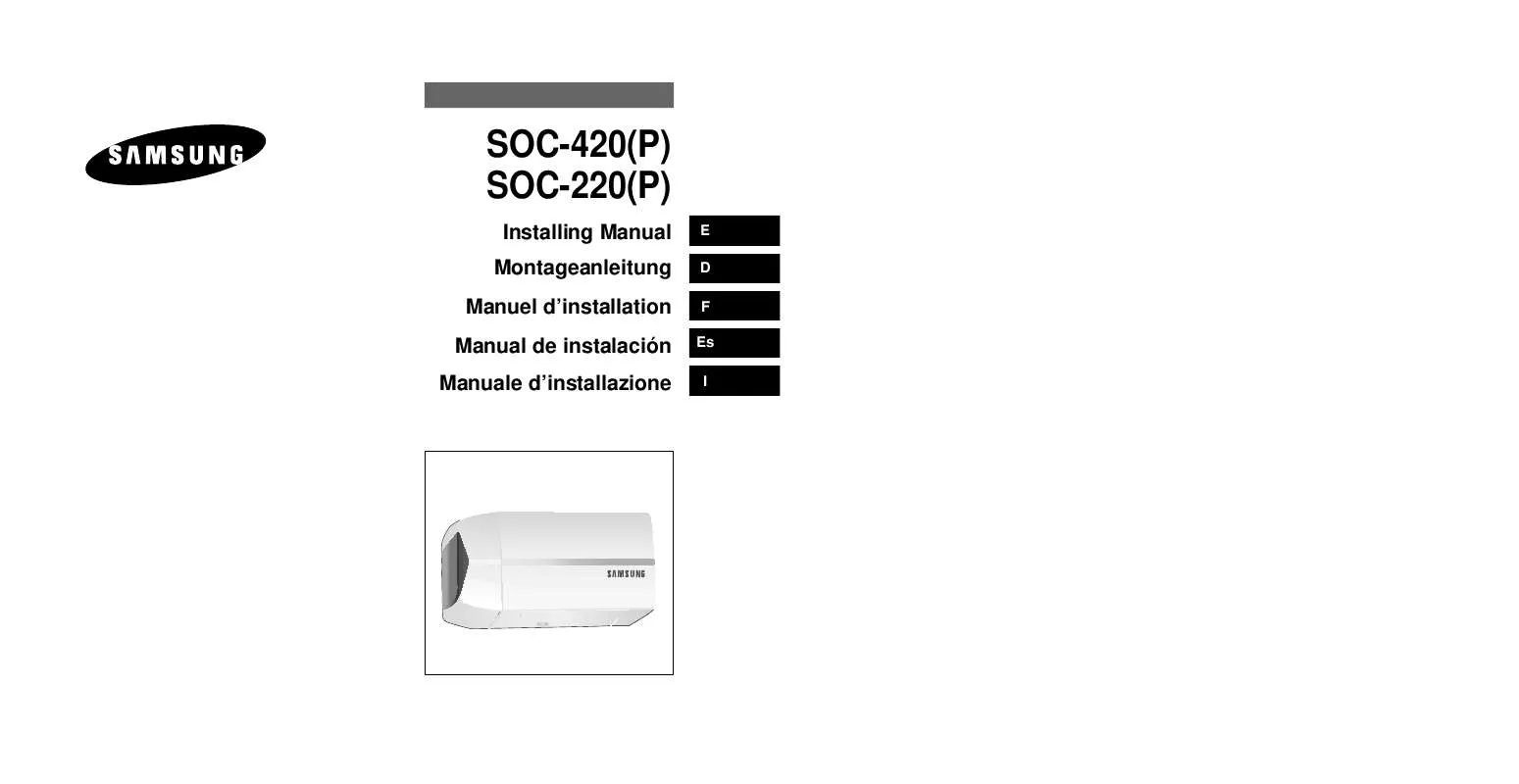 Mode d'emploi SAMSUNG SOC-420