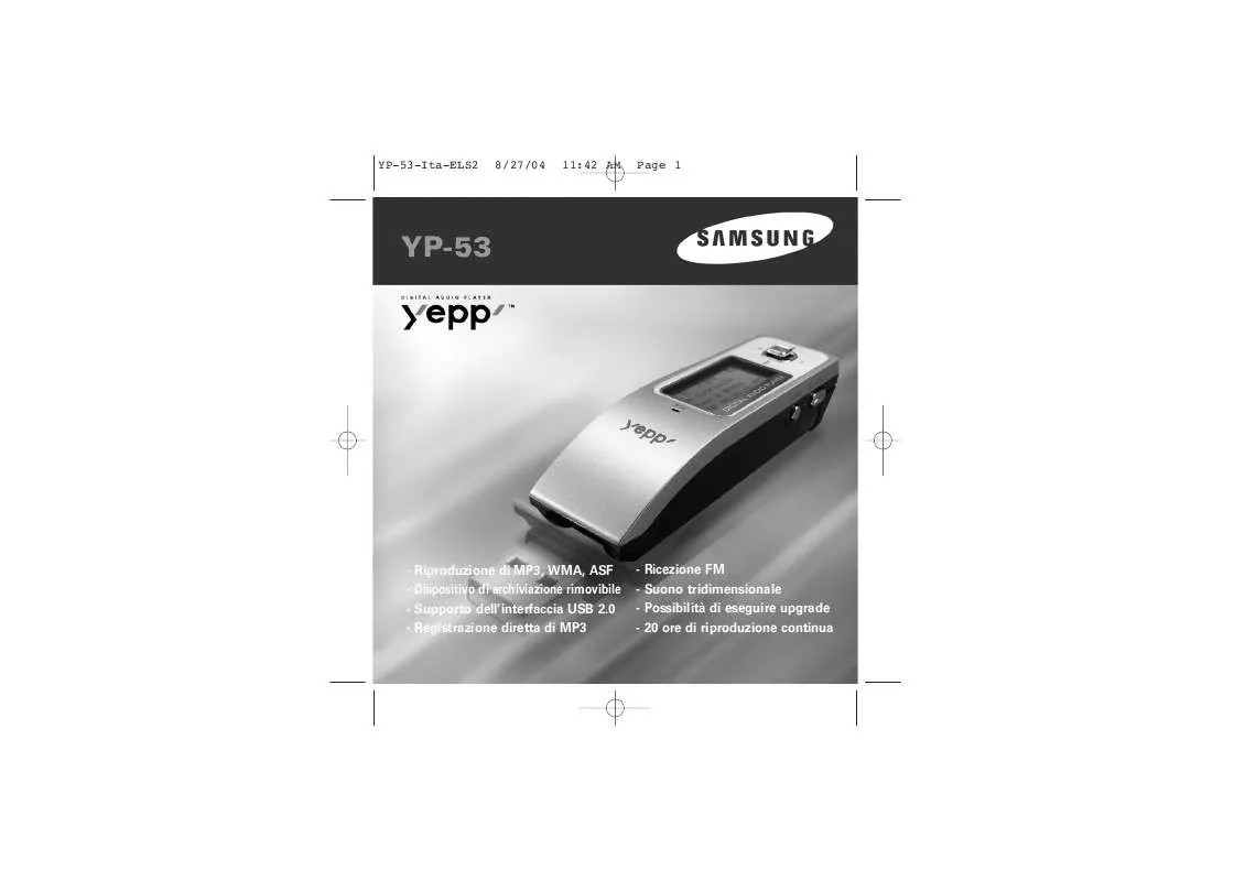 Mode d'emploi SAMSUNG YP-53Z