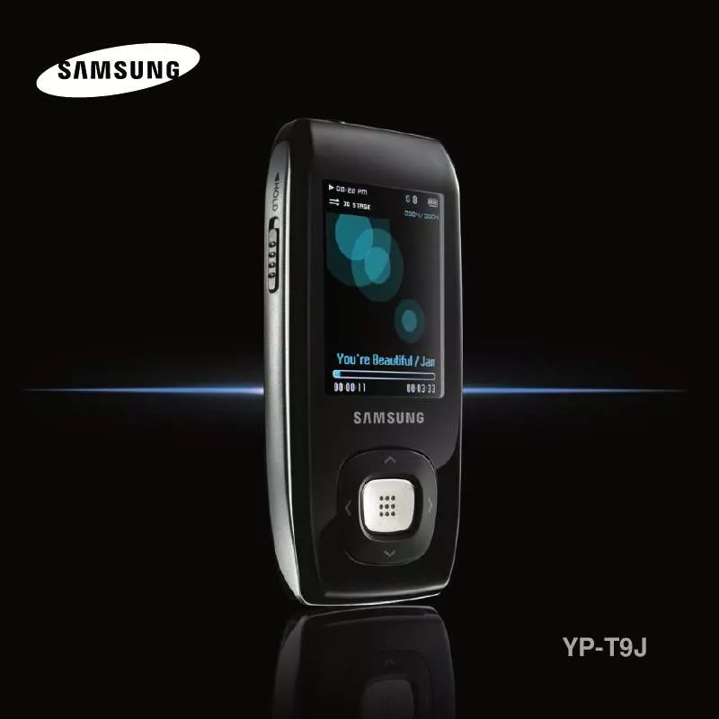 Mode d'emploi SAMSUNG YP-T9JQB