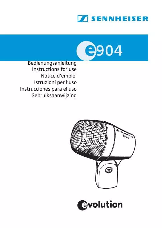 Mode d'emploi SENNHEISER E904