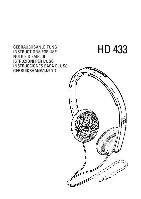 Mode d'emploi SENNHEISER HD 433