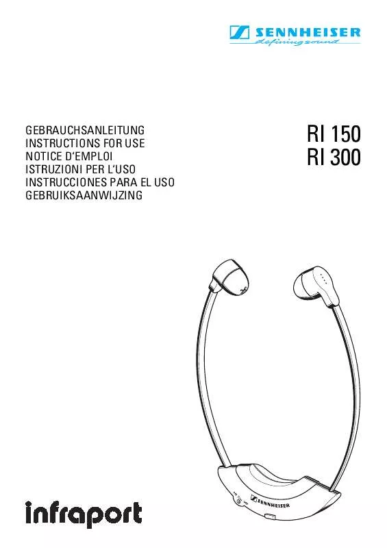 Mode d'emploi SENNHEISER RI 150